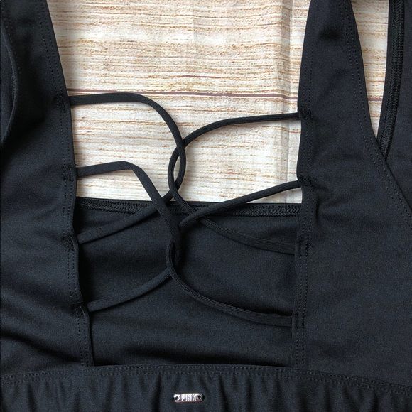 PINK Victoria’s Secret gym 2 swim square neck top 💚 - Picture 5 of 6